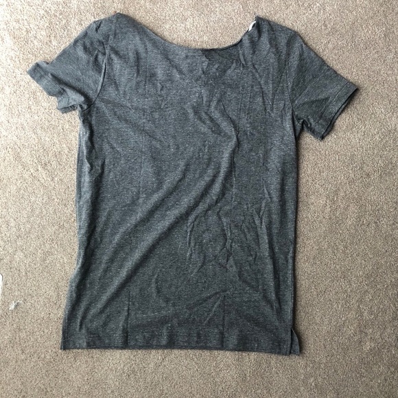 VS Pink Grey Logo Oversized Off The Shoulder Tunic Top Size XS - Picture 2 of 3